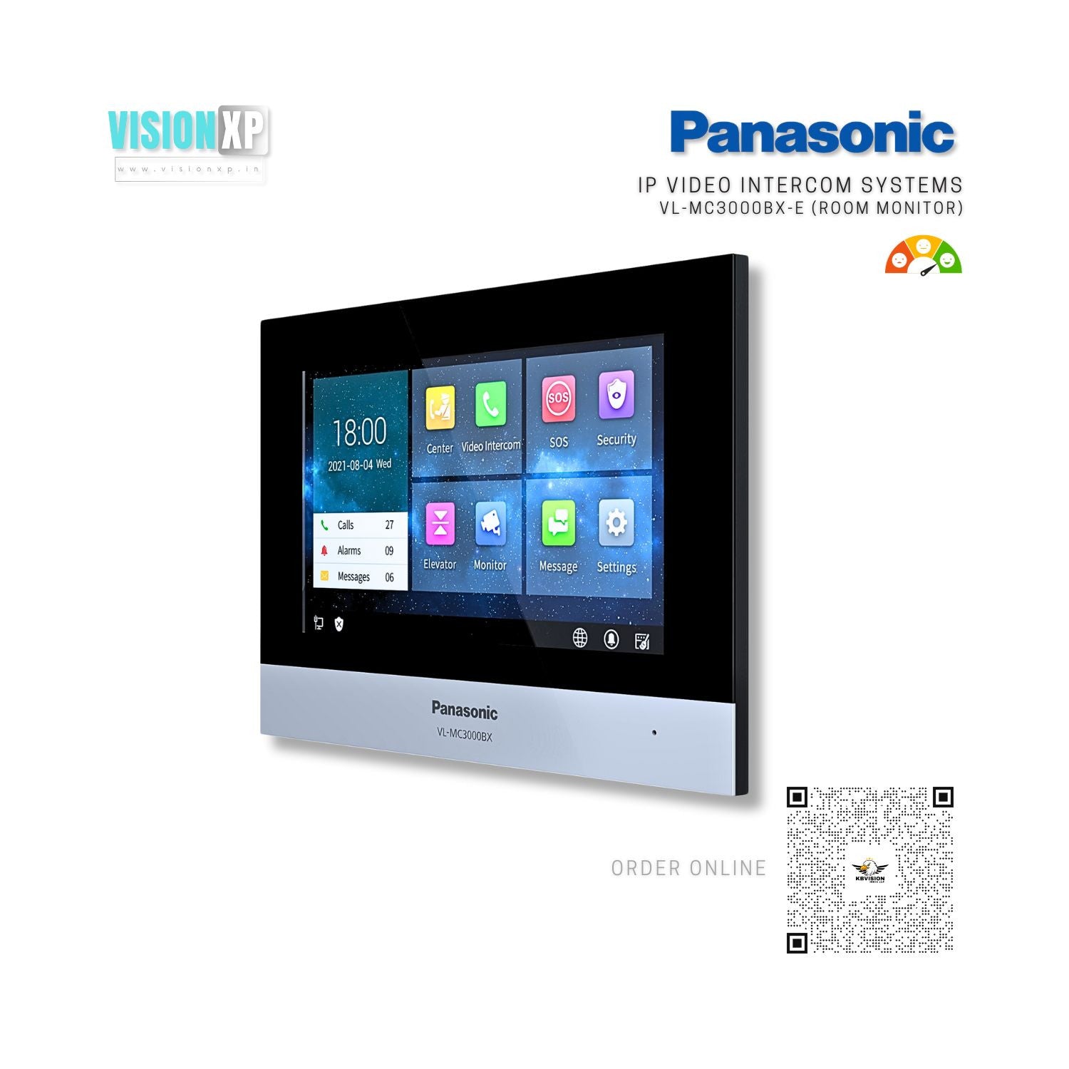 Panasonic VL-MC300BX-E Room Monitor IP Video Intercom Systems Panasonic VL-MC300BX-E Room Monitor IP Video Intercom Systems